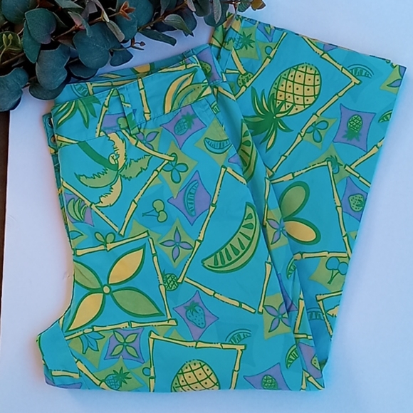 Lilly Pulitzer Pants - Lily Pulitzer Vintage Macadamia Nuthouse Pants